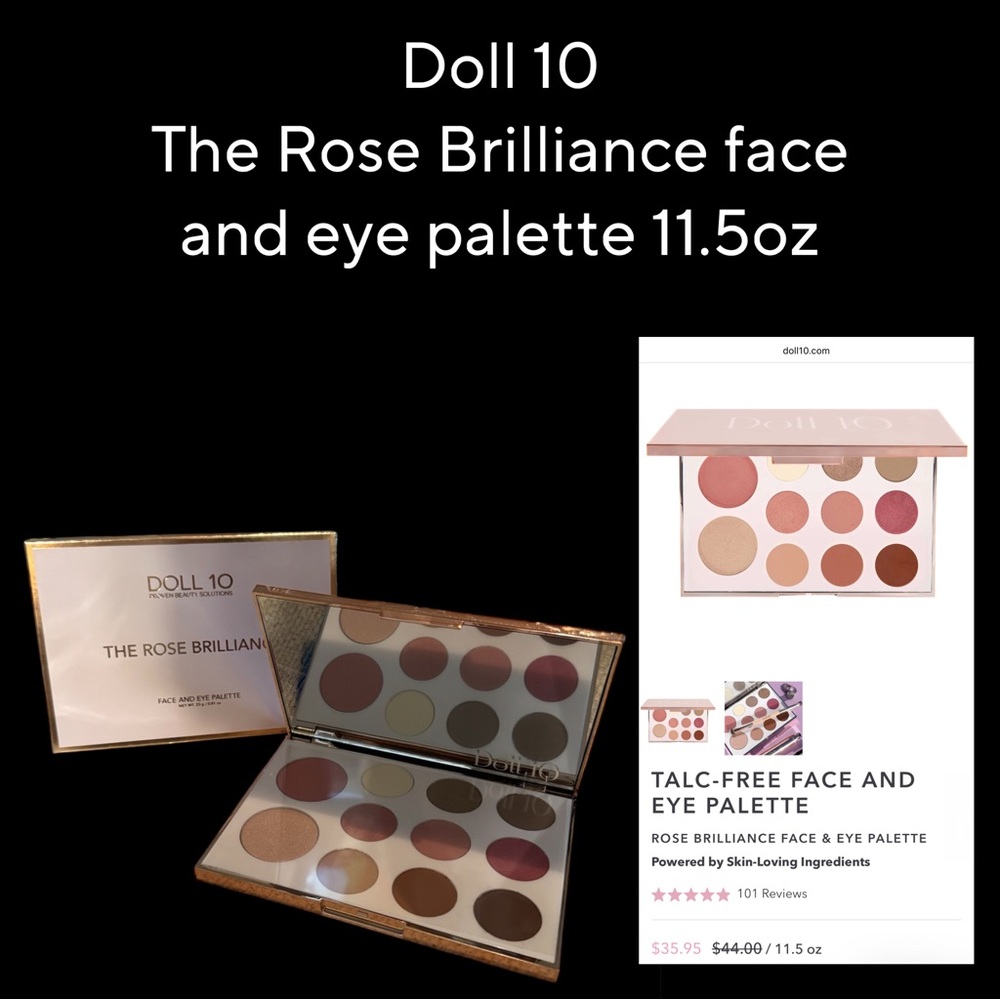 Doll 10 The Rose Brilliance face and eye Palette